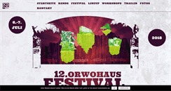 Desktop Screenshot of orwohaus-festival.de
